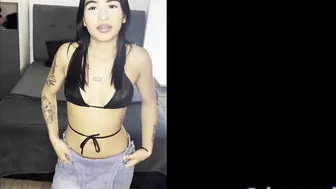 Cute Tattoo Latina Teen Gets Cum In Her Pussy And Fucks Her Asshole