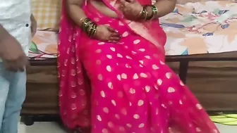 Indian Pink Saaree Waali Bhabhi Fuck Her Boyfriend Wich Cheating Husband