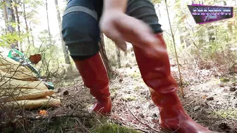 Piss Slut Nearly Caught Fapping In Forest - Shannon Heels