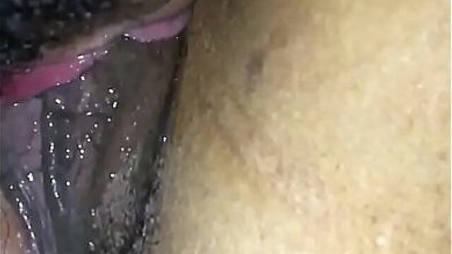 Amateur Ebony Cums Hard From Oral Pleasure