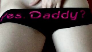 Daddy Girl Jerk Pussy Under Panties