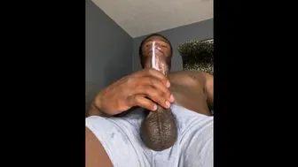 Stroking My Thick Dick For Cum