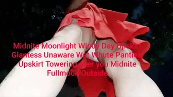 Mov The Lady In Red Midnite Moonlight Windy Day Upskirt Giantess Unaware Wet Whute Panties Upskirt Towering Over You Midnite Fullmoon Outside