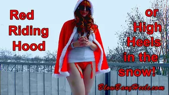 Vicky Heely In: Red Riding Hood - Episode 1 - Part 1 - High Heels In The Snow Makeup Lipstick Nylons Costume Toe Wiggling Spreading - Fhd