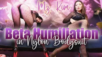 Beta Humiliation In Nylon Bodysuit - Mzkim (Wmv)