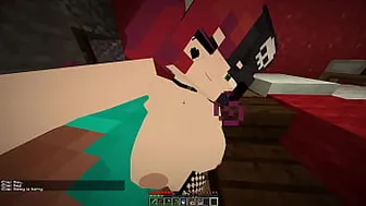 Sexy Goth Femdom Girl Fucks Steve Very Hard [Minecraft Jenny Mod]