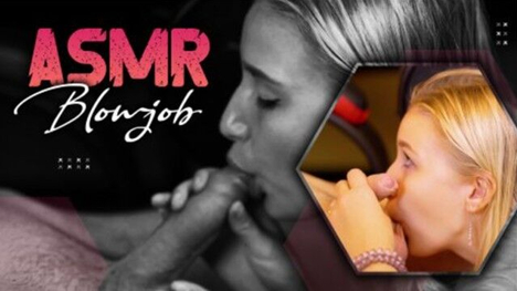 Stacy Starando Gives A Hot Asmr Bj & Gets A Cumshot In Her Mouth